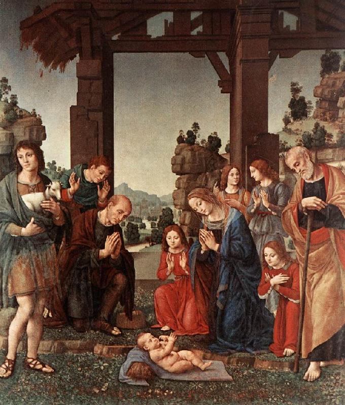 LORENZO DI CREDI Adoration of the Shepherds sf oil painting picture